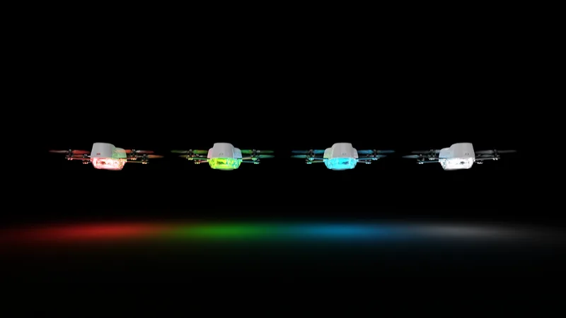 Starbound Labs drone light show — formation 8